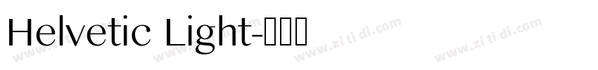 Helvetic Light字体转换